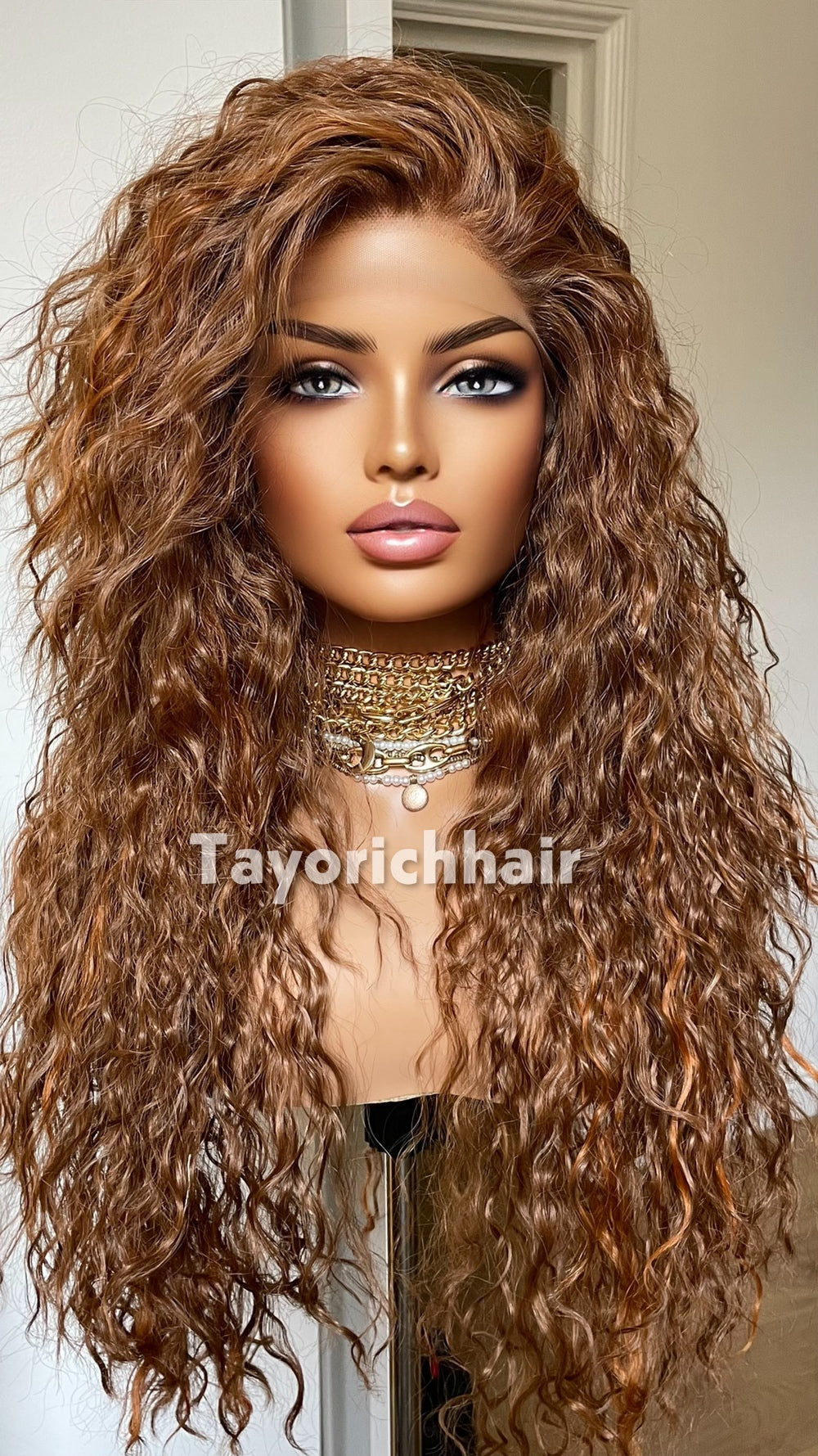 Auburn Ginger Curly Wig | 20” Lightweight Lace Front