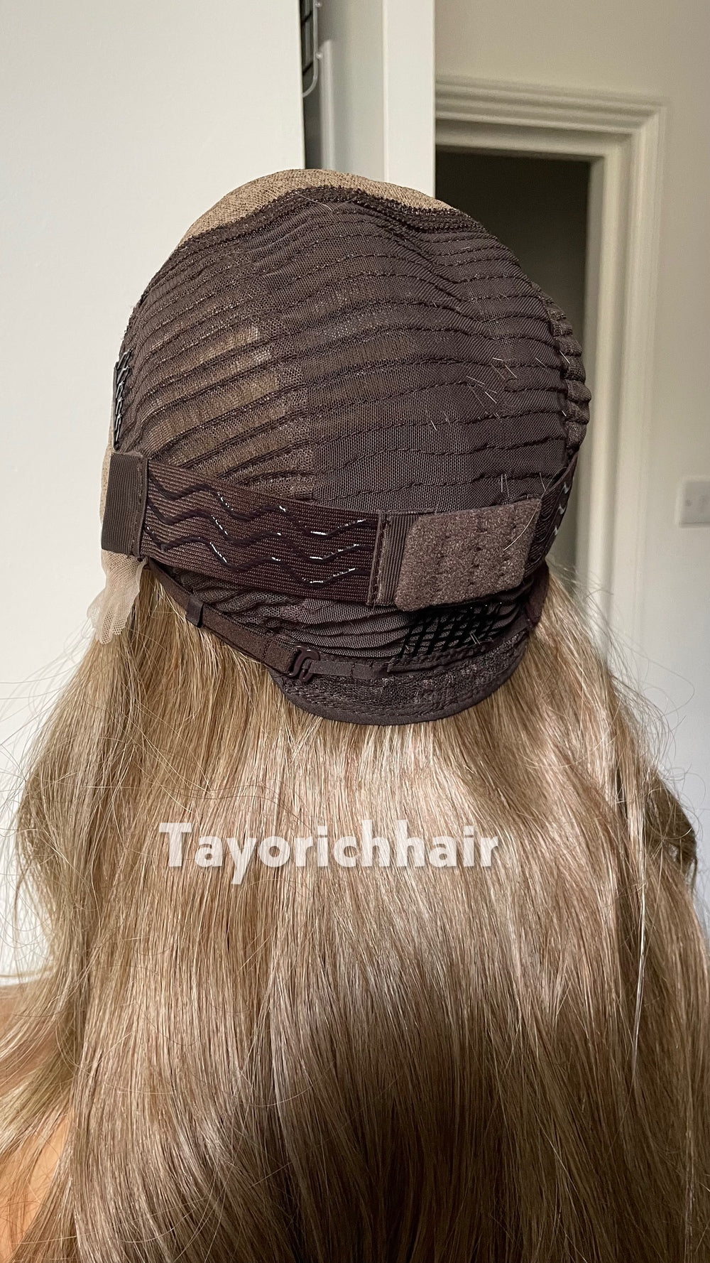Ash Blonde Heat Safe Synthetic Lace Front Wig | 24” Layered | 13x6 Transparent Lace | Glueless | Tayorichhair