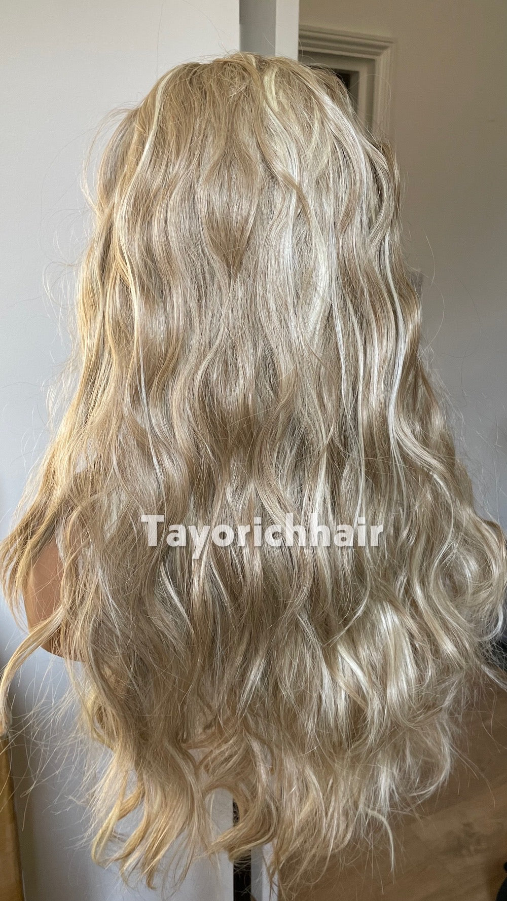 Ponytail Gym Wig With Band / Exercise Wig/ Workout Blonde Wig With Head Band/Heat Safe Synthetic Curly Wig For Running And Daily Workout