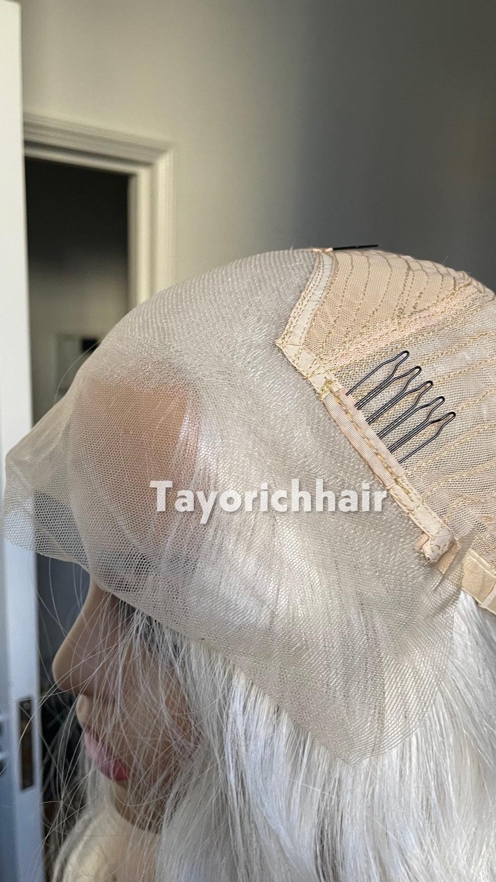 Tayorichhair Icy Platinum Blonde Loose Curls Wig – 24" Heat Safe Synthetic