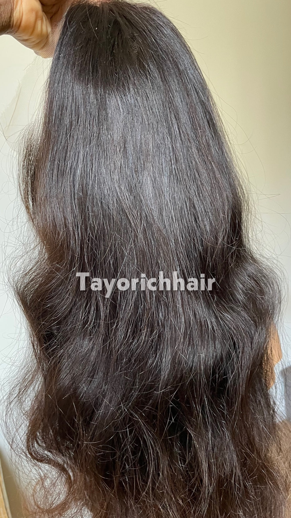 Ombre Black to Brown Human Hair Lace Front Wig | 24” Wavy HD Lace Wig | 13x4 Glueless Wig | 100% Human Hair | Tayorichhair