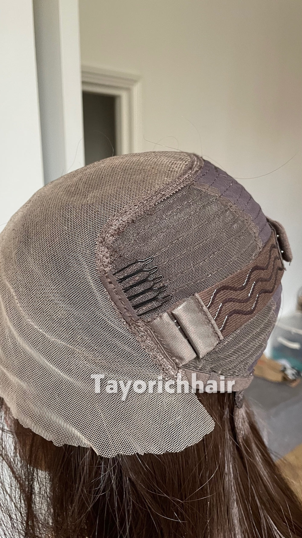Dark Brown Heat Safe Synthetic Lace Front Wig | 16” Layered Bouncy Wave Wig | 13x6 Transparent Lace | Glueless | Tayorichhair