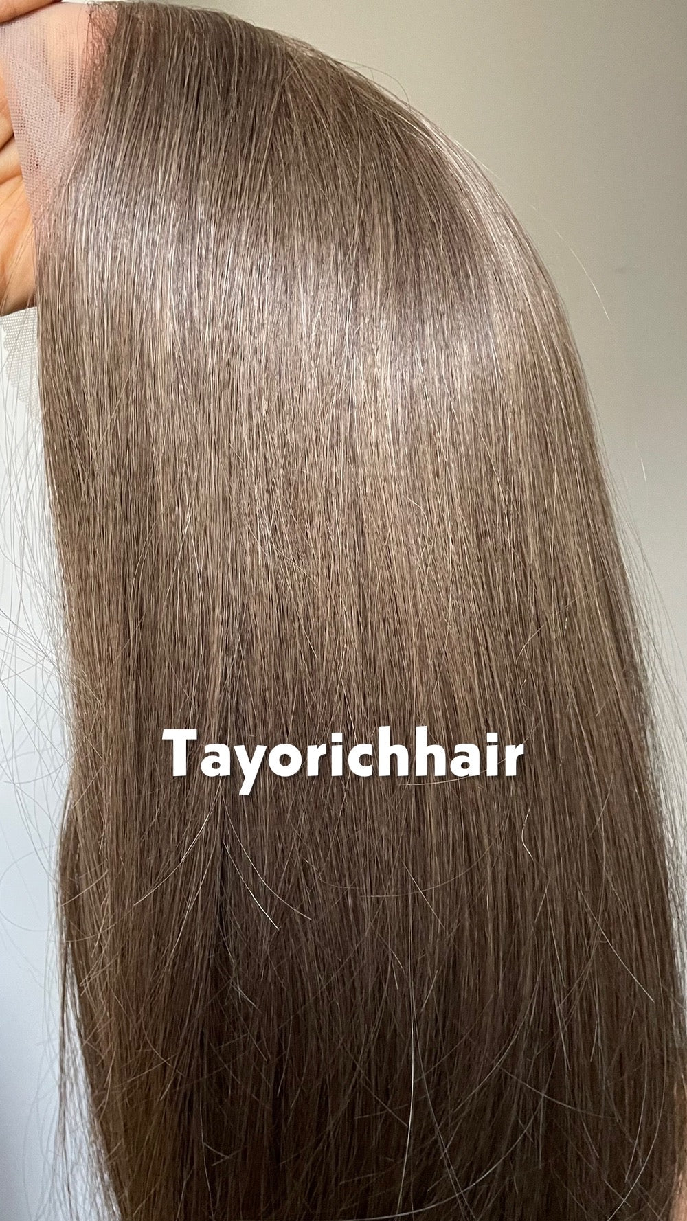 Dark Ash Blonde Straight Wig- 16 Inch Lace Front, Heat Resistant Synthetic Hair