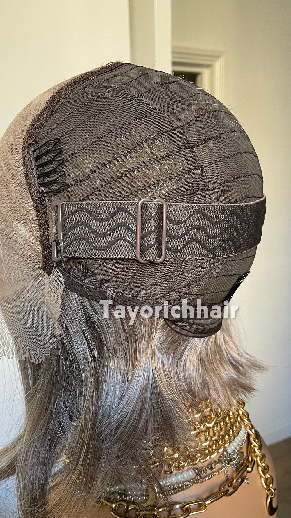 Grey Bob Wig | 10” Straight Heat-Safe Synthetic Lace Front Wig | Tayorichhair