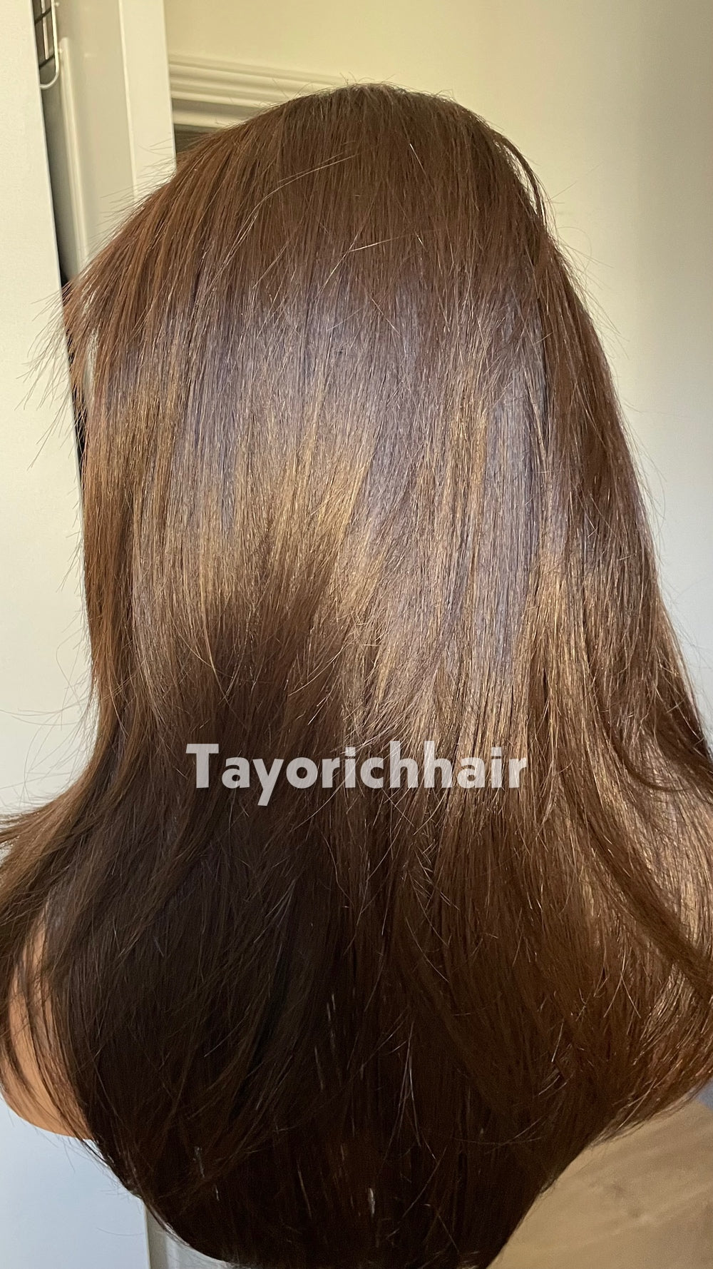 Dark Brown 18” Feathered Layer Wig | Lightweight Lace Front