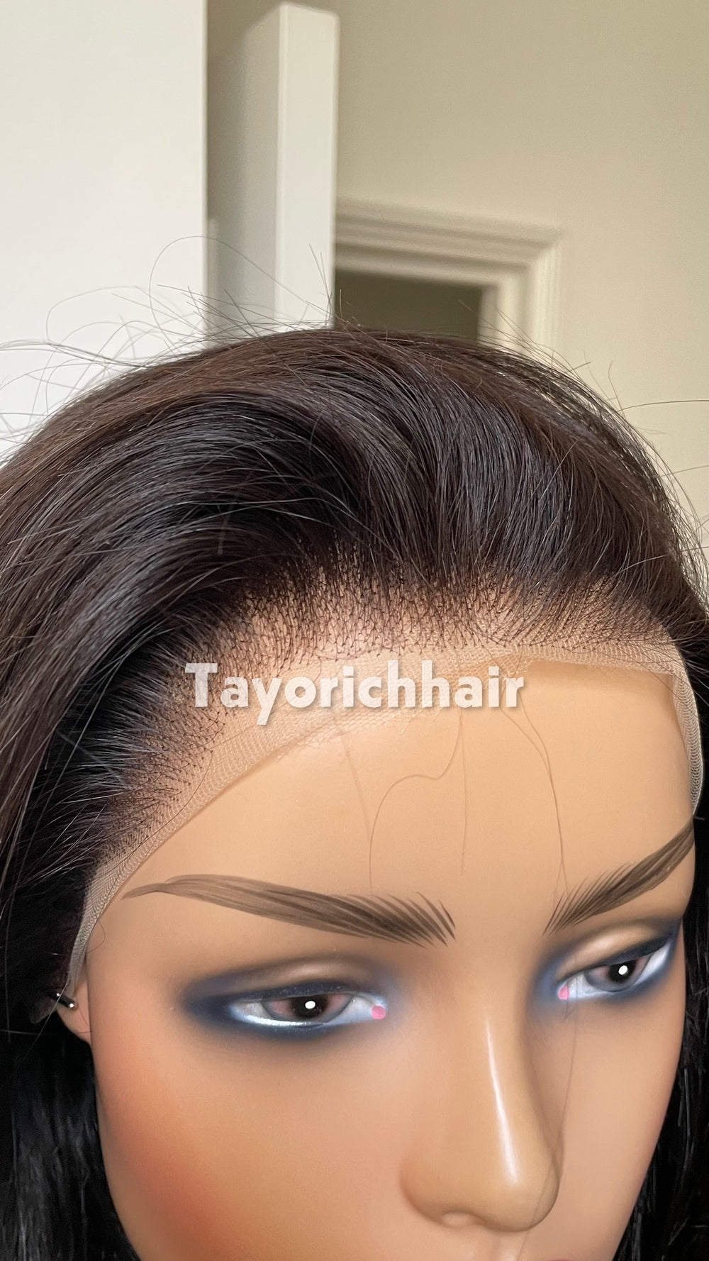 Ombre Black to Brown Human Hair Lace Front Wig | 24” Wavy HD Lace Wig | 13x4 Glueless Wig | 100% Human Hair | Tayorichhair