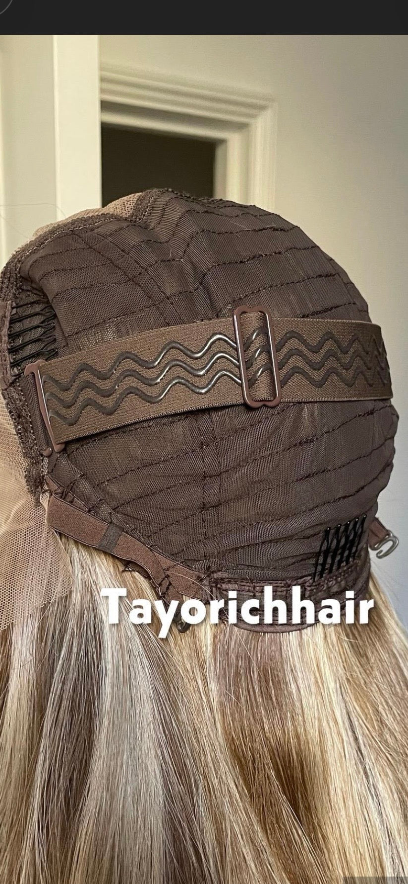 Mixed Blonde And Brown Lace Front Wig; Layered 24 Inch, Pre Plucked Hairline