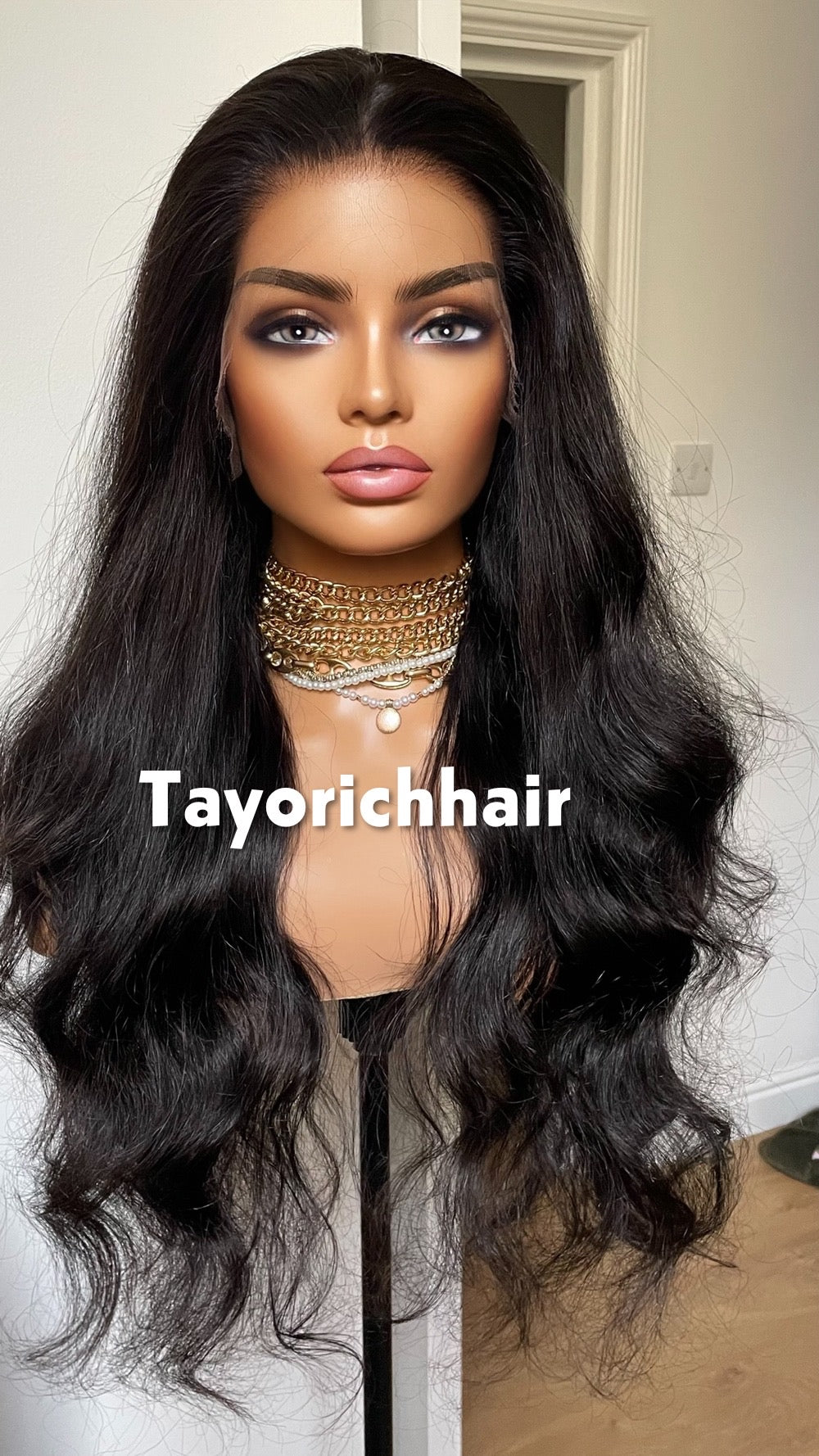 Black Human Hair Lace Wig; Bleached Knots, Small Cap, HD Lace