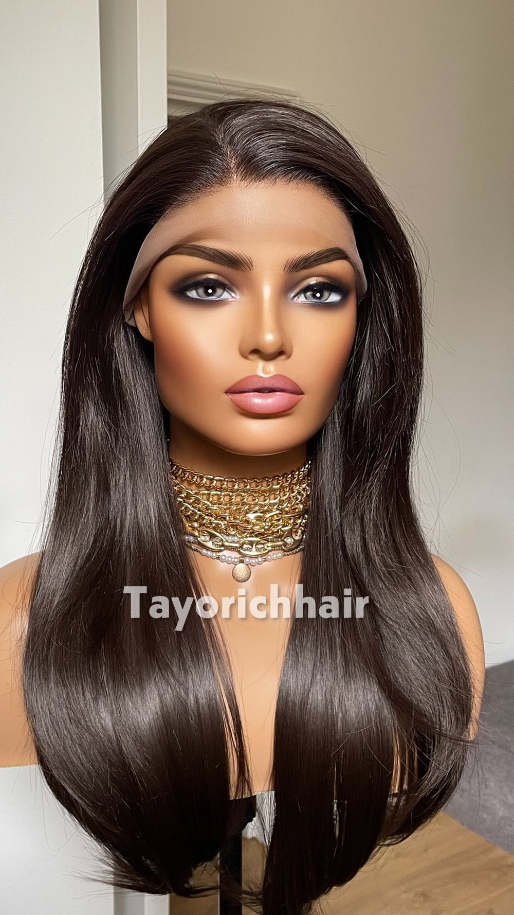 Long Straight Dark Brown Synthetic Wig: Free Part 20 Inch Synthetic, Spring Summer Wigs Collection