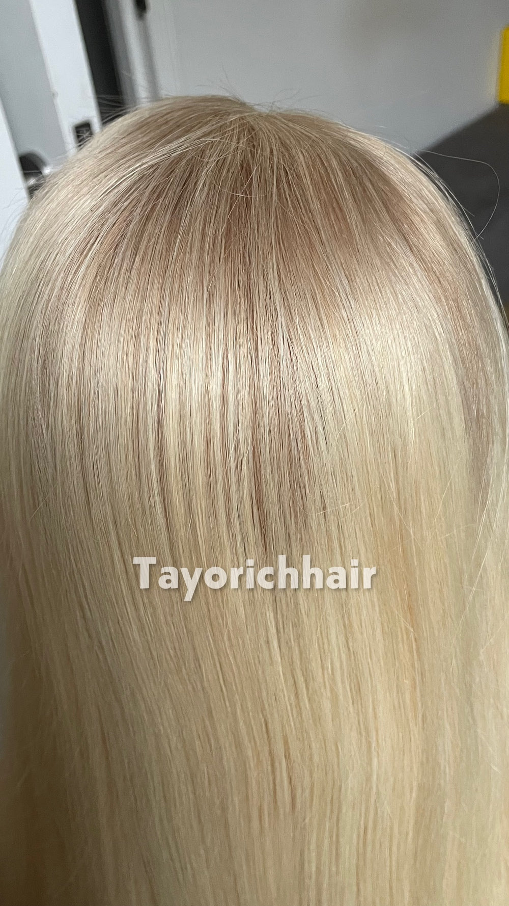 22 Inch Warm Blonde Human Hair Wig with 13x4 HD Lace Frontal