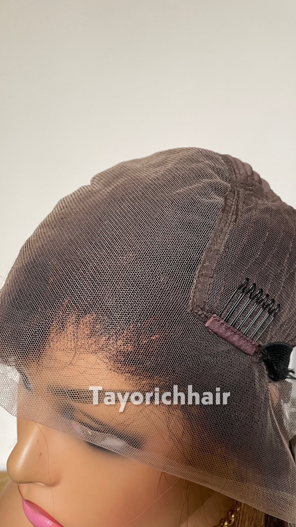 Short Brown Bob Human Hair Wig with Blonde Highlights | Straight 6 Inch Lace Front Wig | Natural Looking Bob Wig