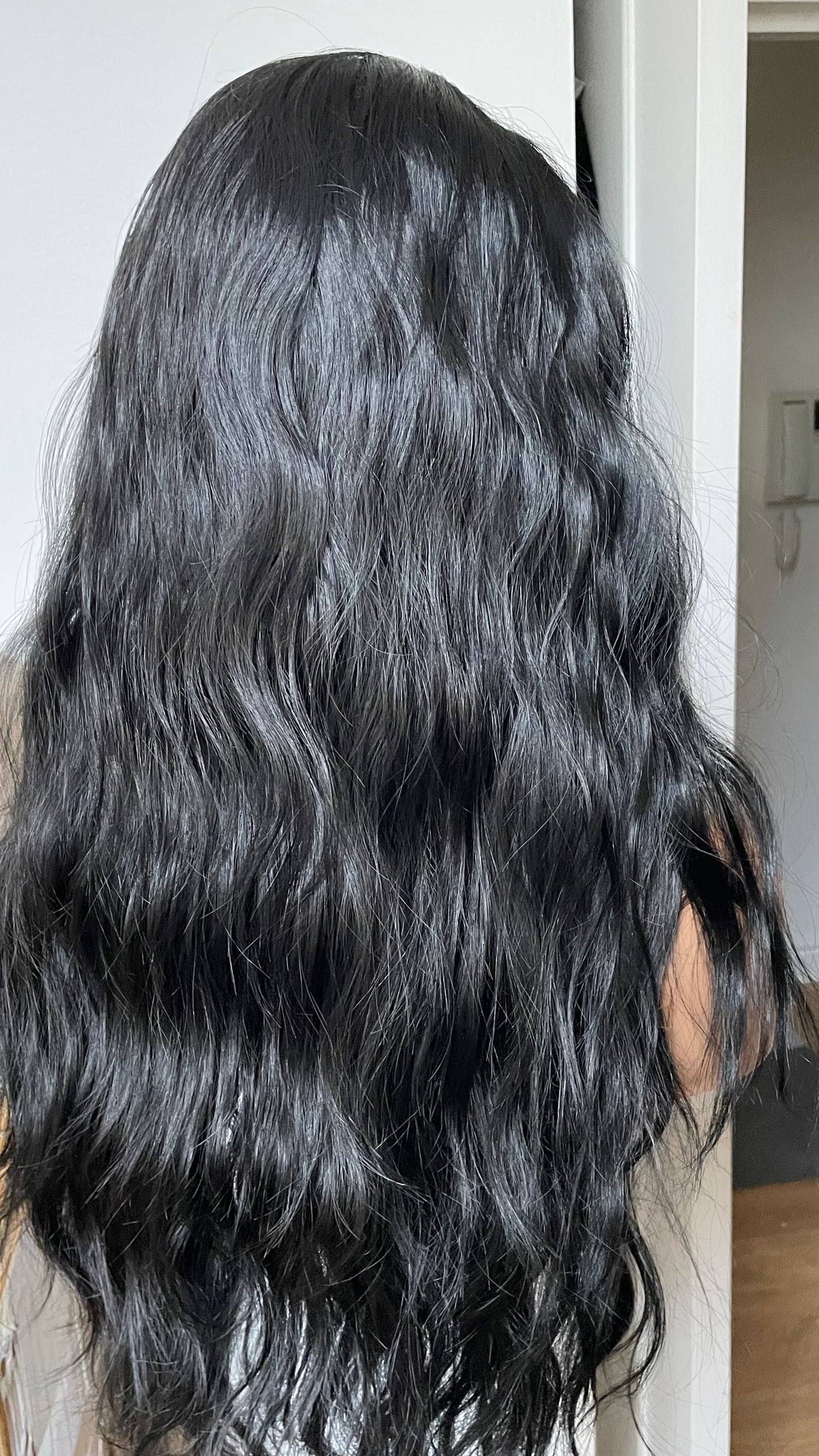 Black Ponytail Synthetic Wig/ No Lace Wig/ Easy To Wear Beginner Friendly Wig/ Sports Exercise Running Wig/ Black Wig For Workout