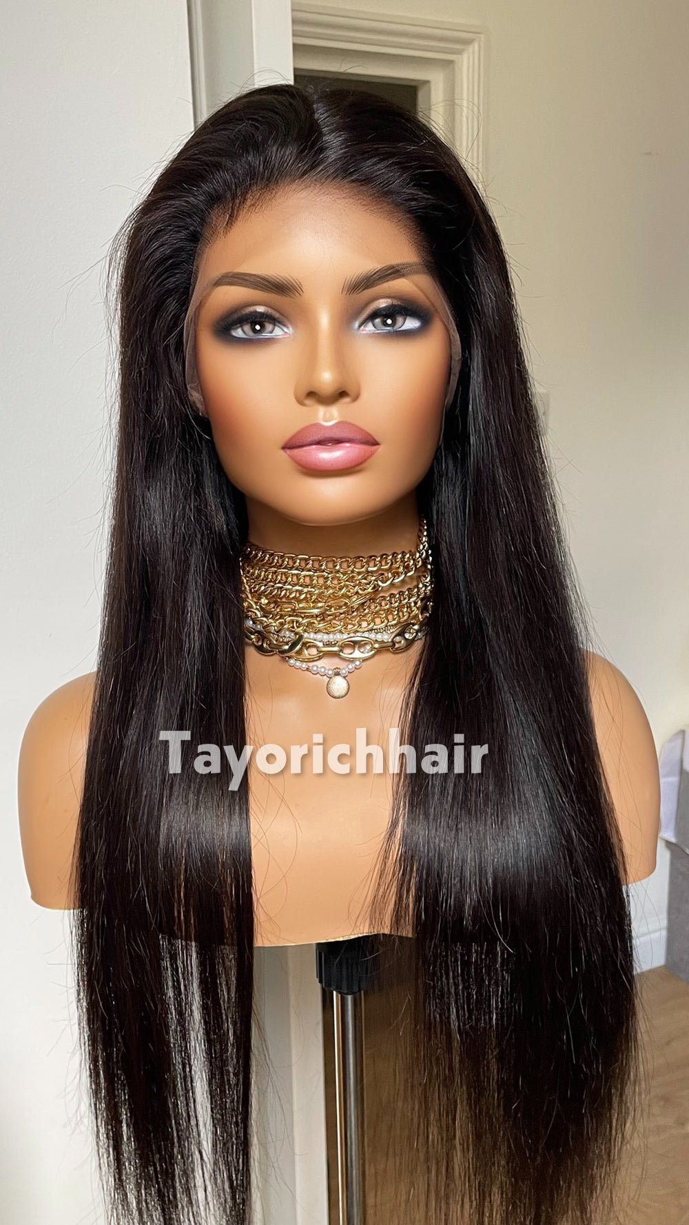 Full Lace Wig•Full Human Hair Lace Wig•Up do Ponytail Human Hair Wig•Full Real Hair Wig•HD Lace Wig•22 Inches Human Hair Wig•Low Density Wig
