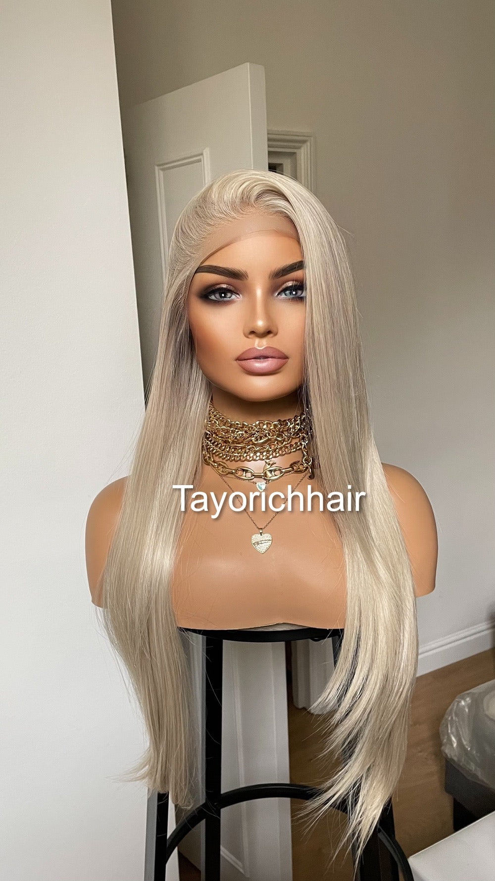 Pearl Blonde Synthetic Lace Wig