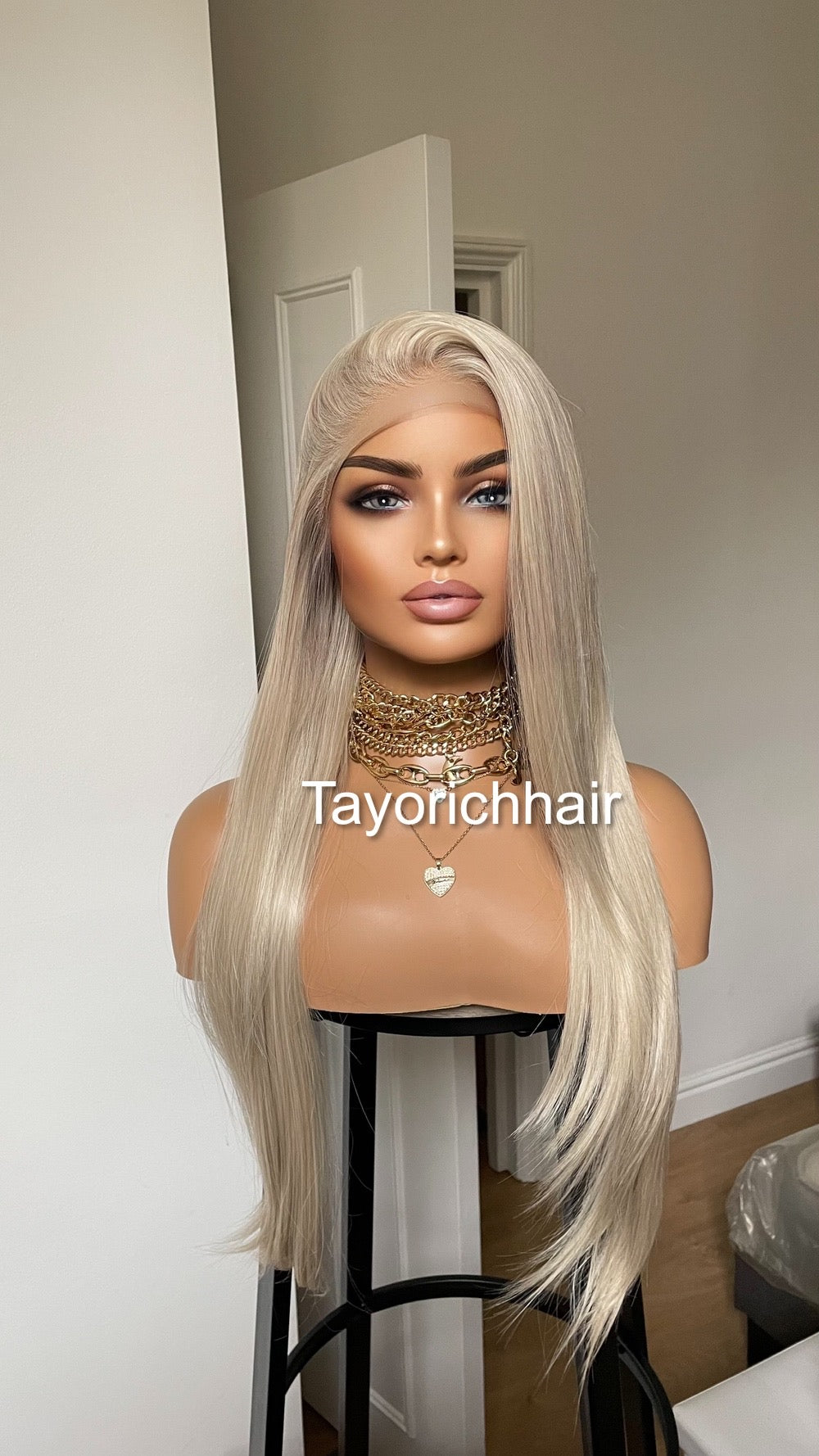 Pearl Blonde Synthetic Lace Wig