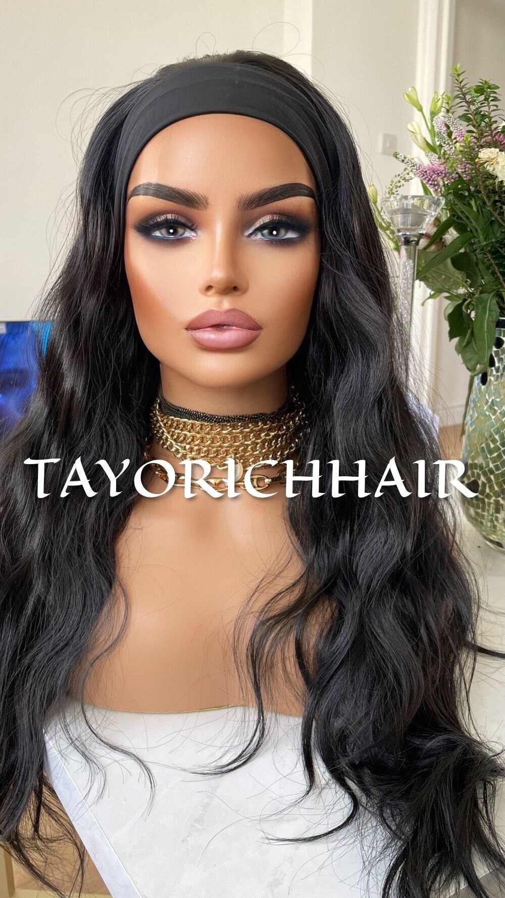 Black Ponytail Synthetic Wig/ No Lace Wig/ Easy To Wear Beginner Friendly Wig/ Sports Exercise Running Wig/ Black Wig For Workout